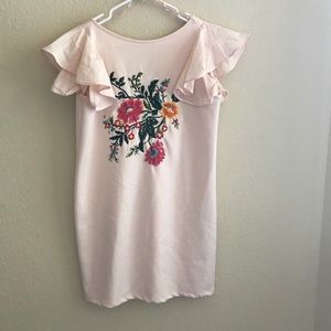 Zara Floral Embroidered Dress